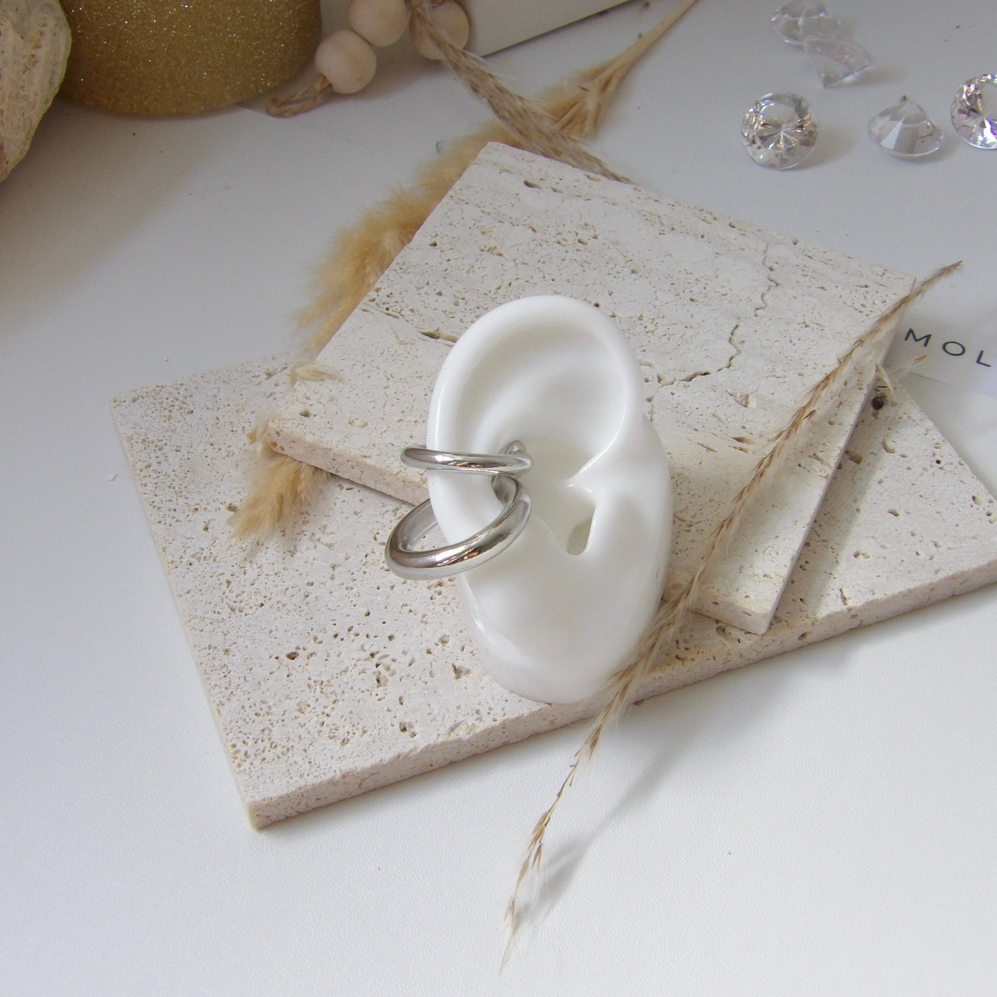 JULIA SET EAR CUFF SILVER