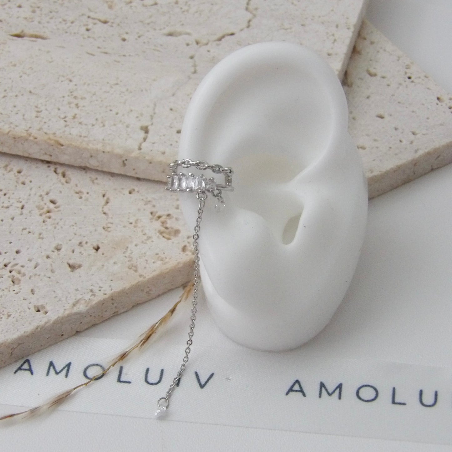 OPHELIA EAR CUFF SILVER