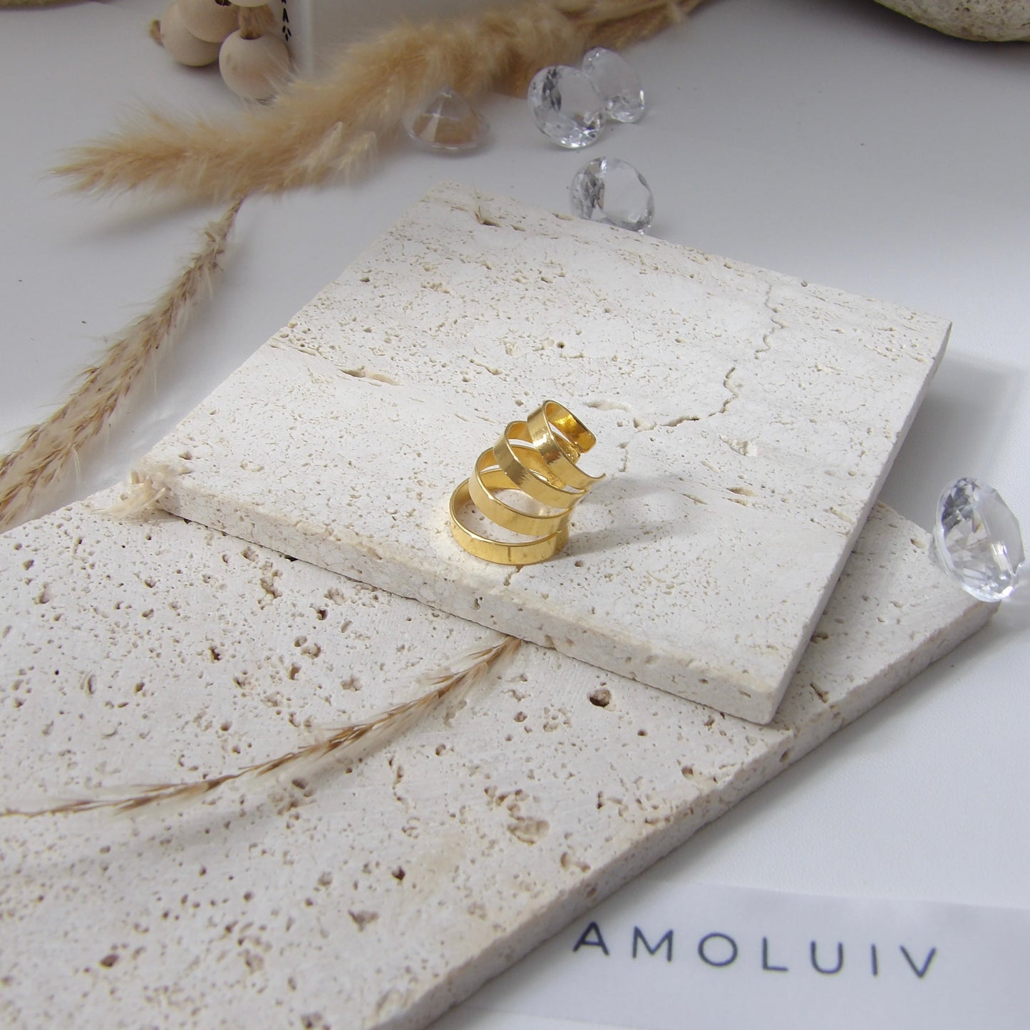 FEDRA BRONZE EAR CUFF GOLD