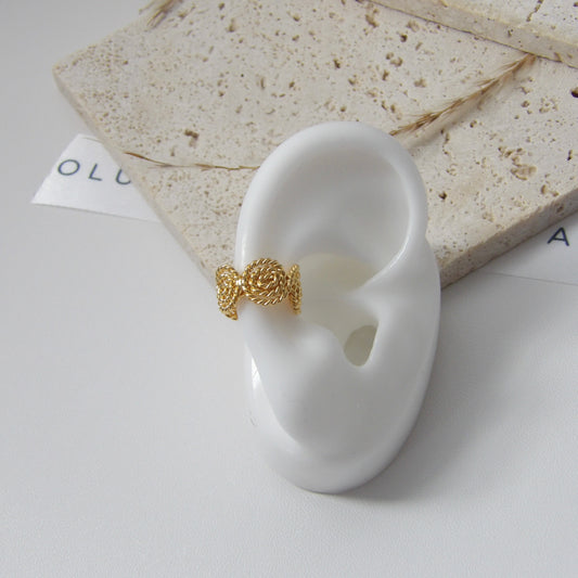 URANIA BRONZE EAR CUFF GOLD