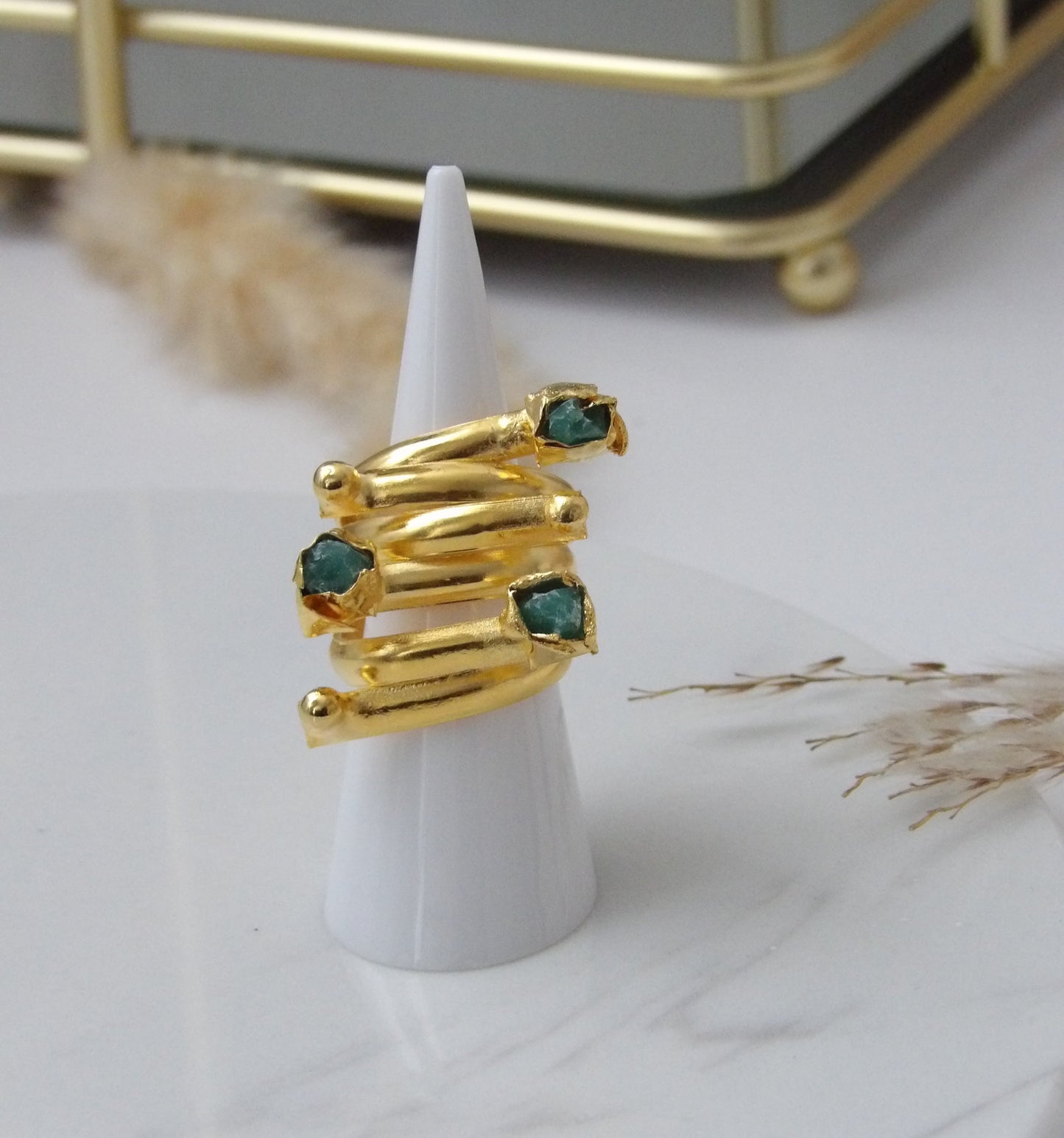 MURALLA ESMERALDA BRONZE RING