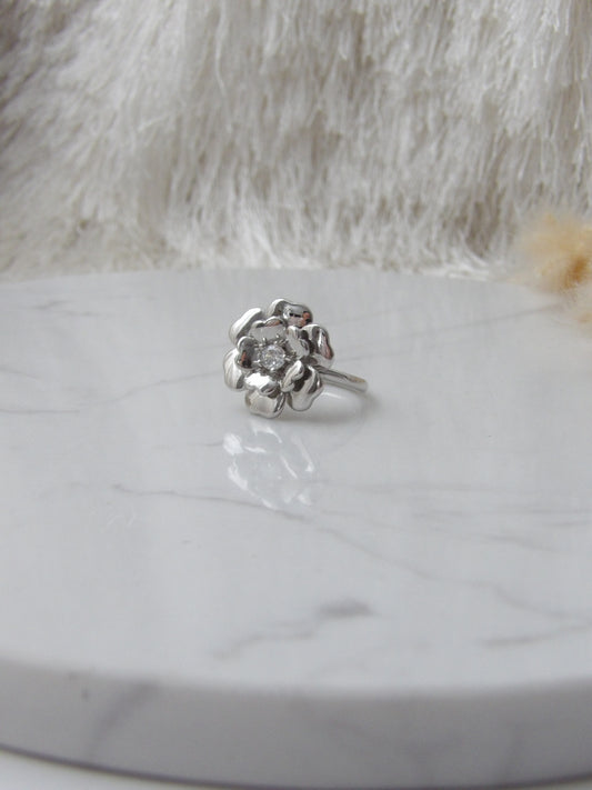 BLUSH SILVER RING