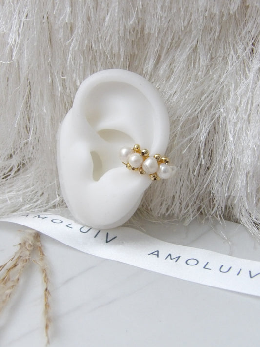SOFT BLOOM EAR CUFF GOLD