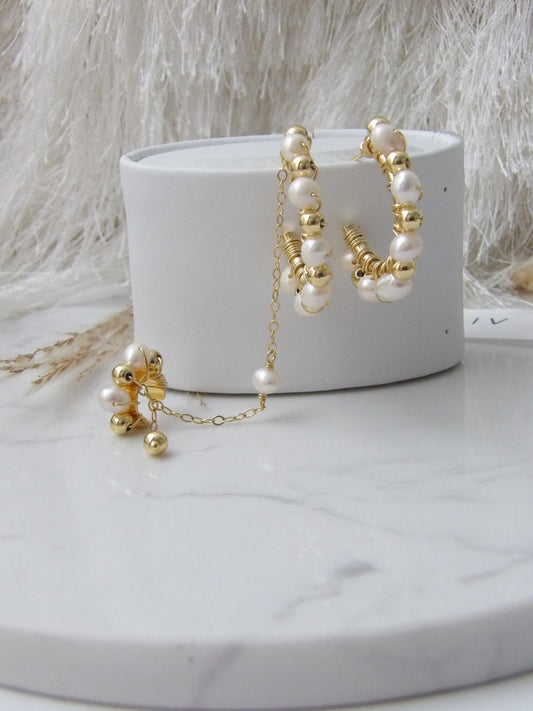MYSTIC GOLD EARRINGS SET