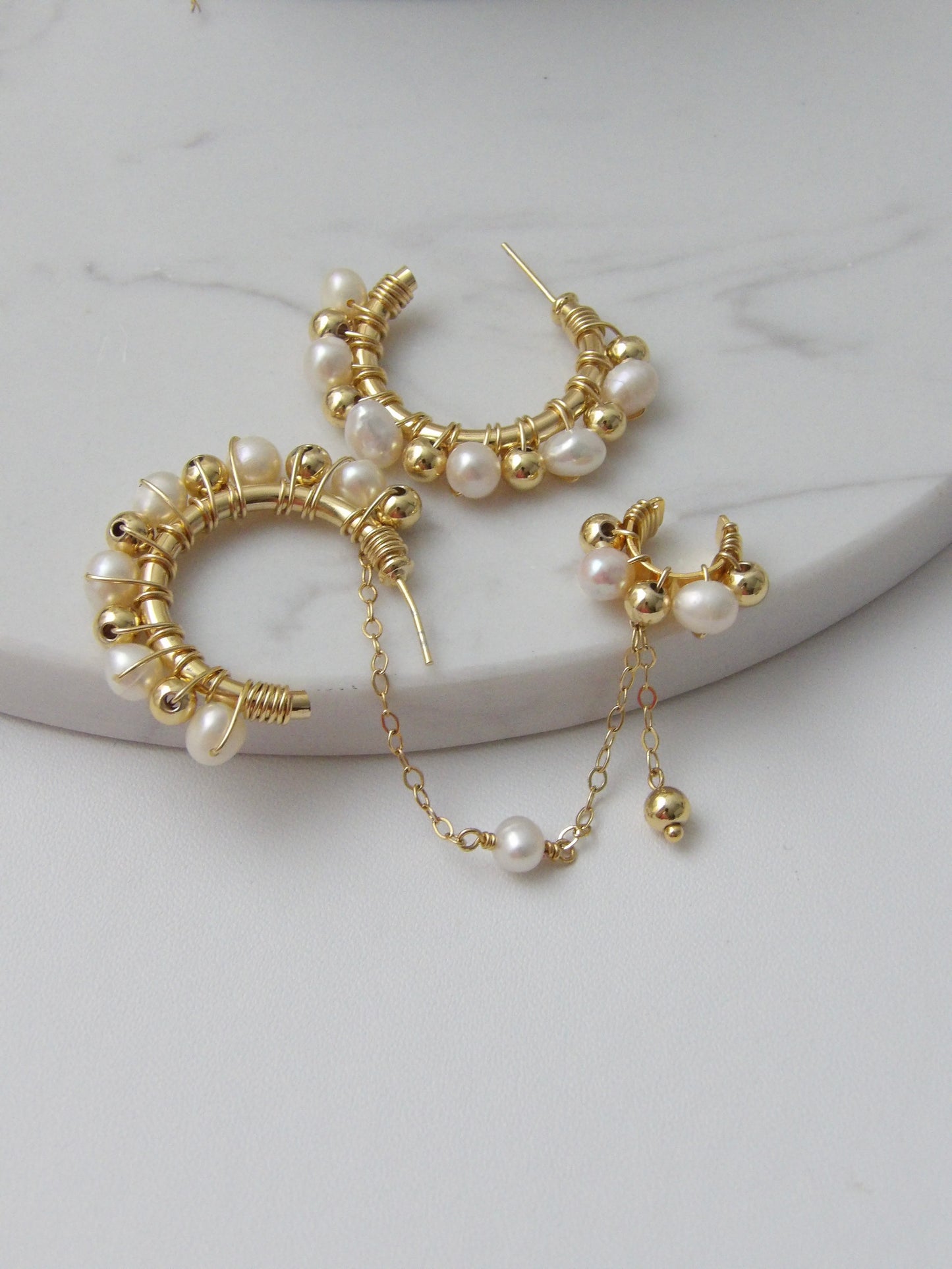 MYSTIC GOLD EARRINGS SET