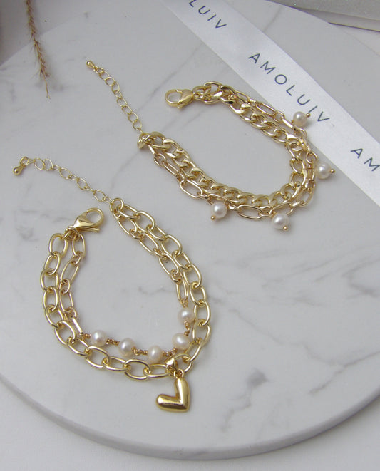 GALA LOOP BRACELET GOLD SET