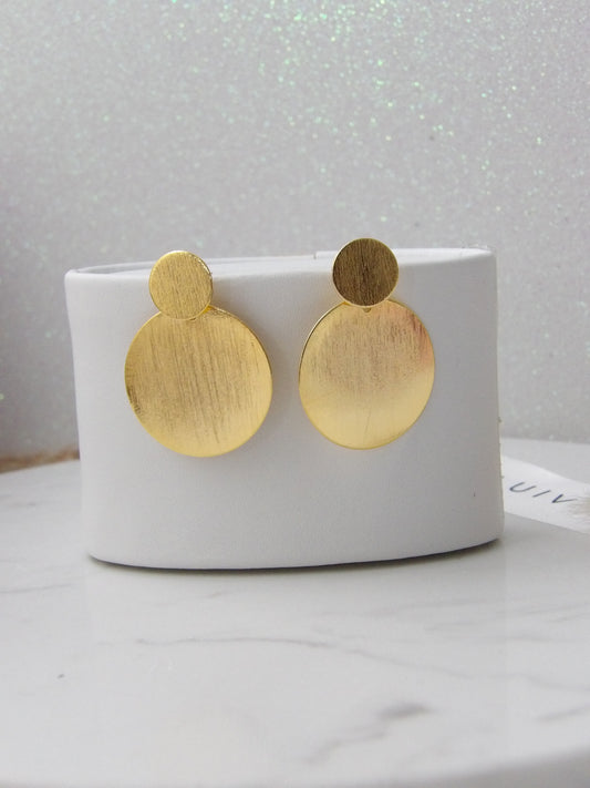CIRCLE GLOW BRONZE EARRINGS