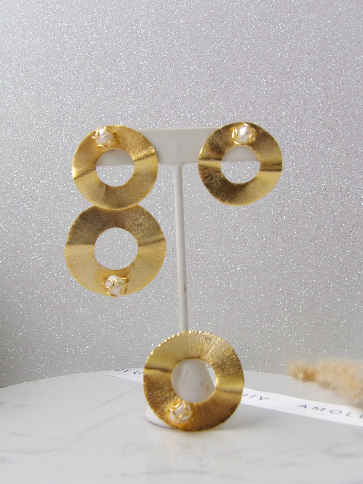 GOLDEN MUSE BRONZE EARRINGS MULTI USE