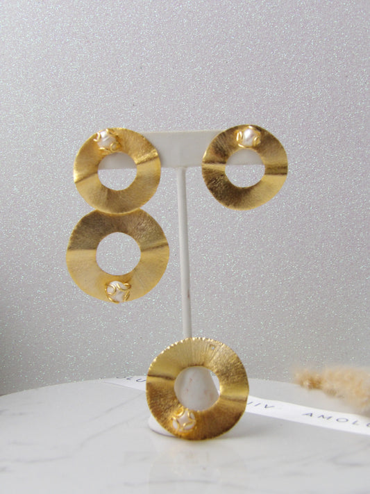 GOLDEN MUSE BRONZE EARRINGS MULTI USE