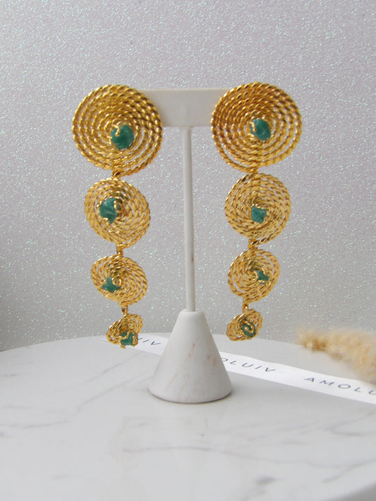 MODULUX VERDE BRONZE EARRINGS MULTI USE
