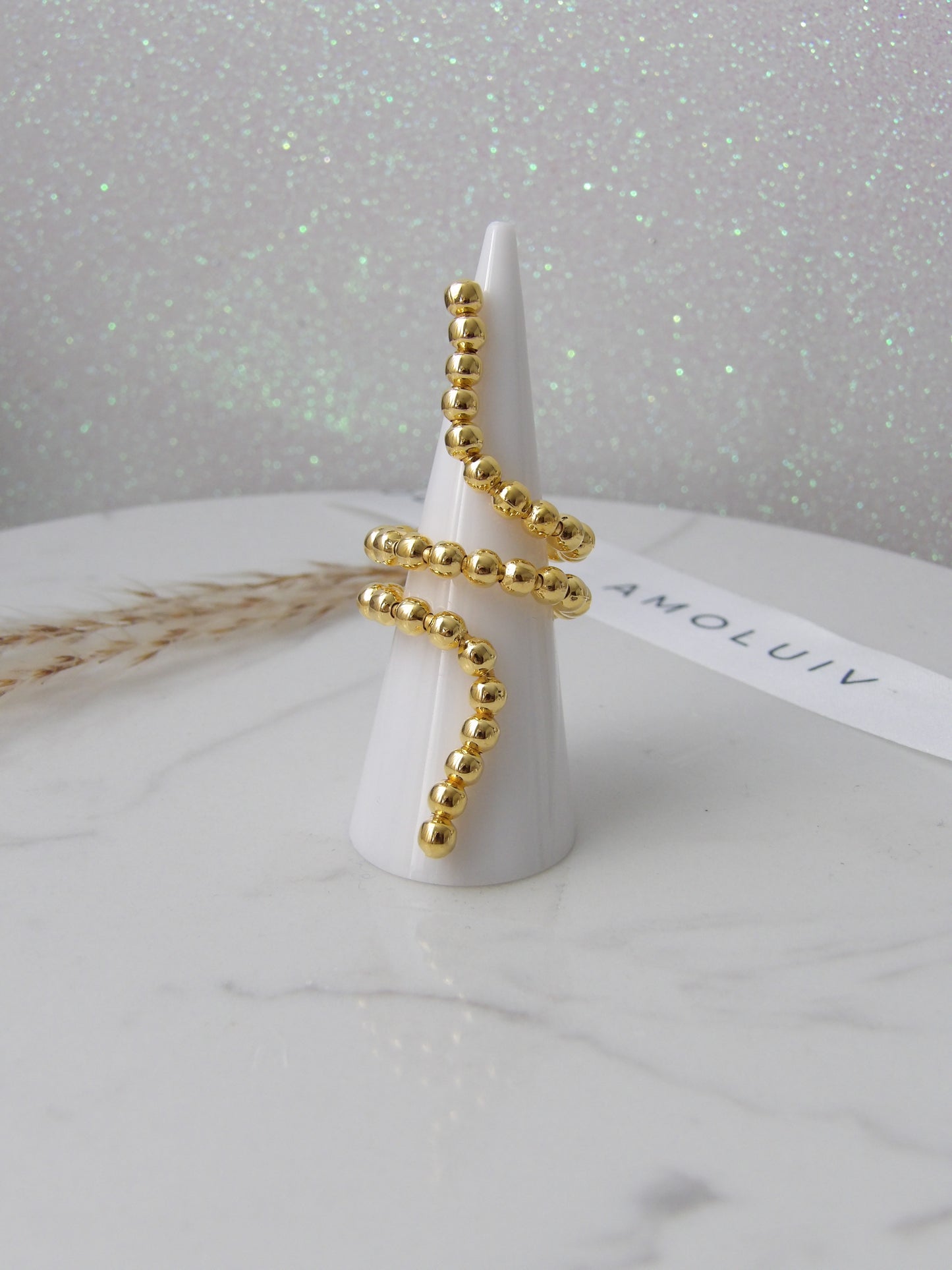 RADIANT SPIRAL RING BRONZE