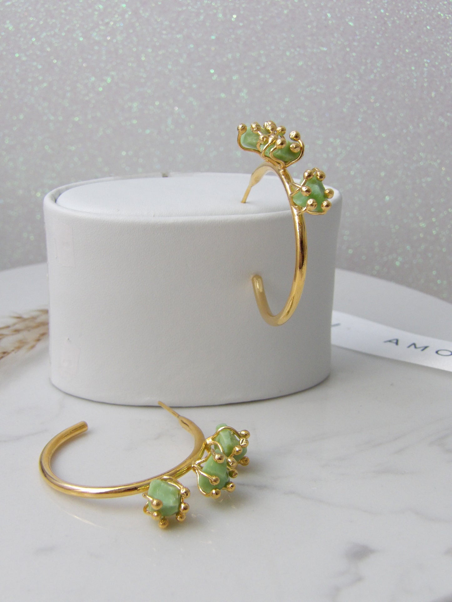 VERDANT GLOW BRONZE EARRINGS
