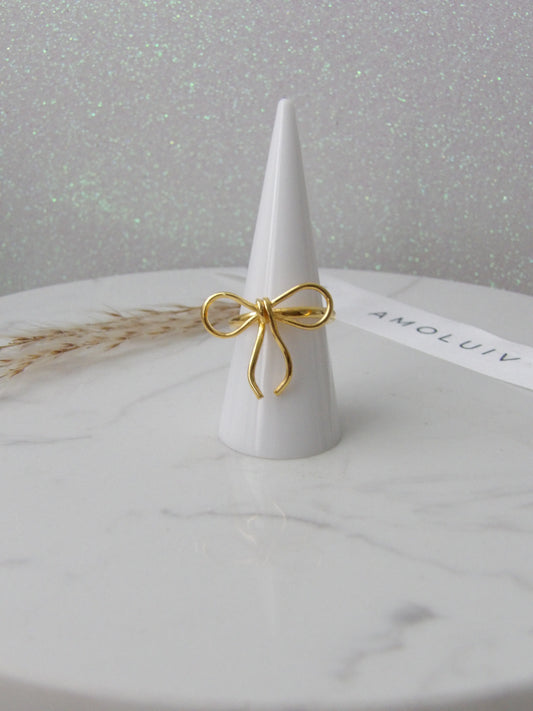 VELIA KNOT RING BRONZE