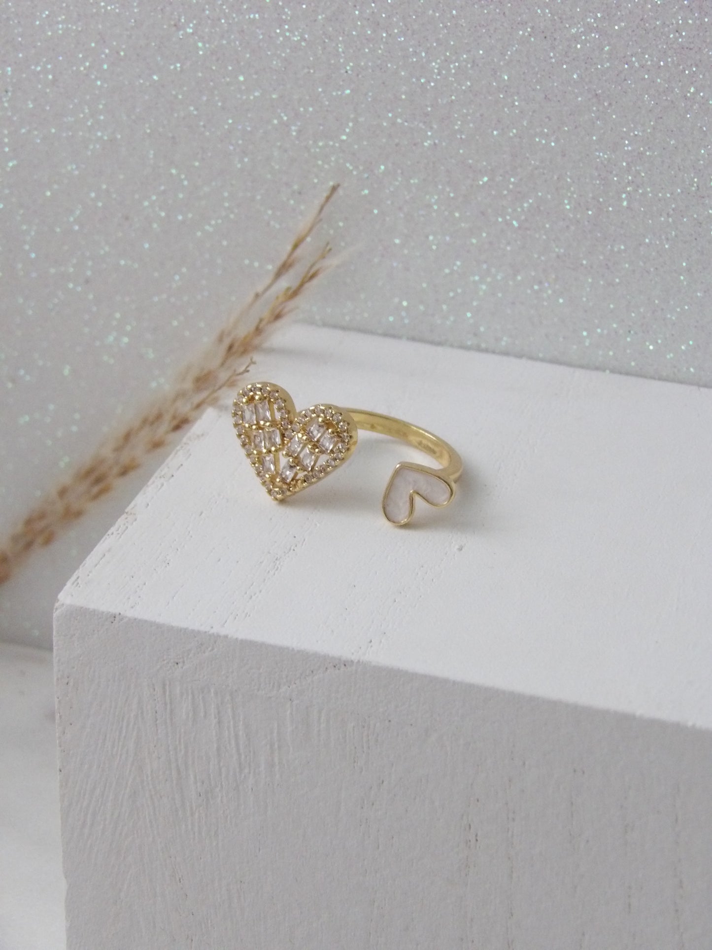 CŒUR LUMIÈRE GOLD RING