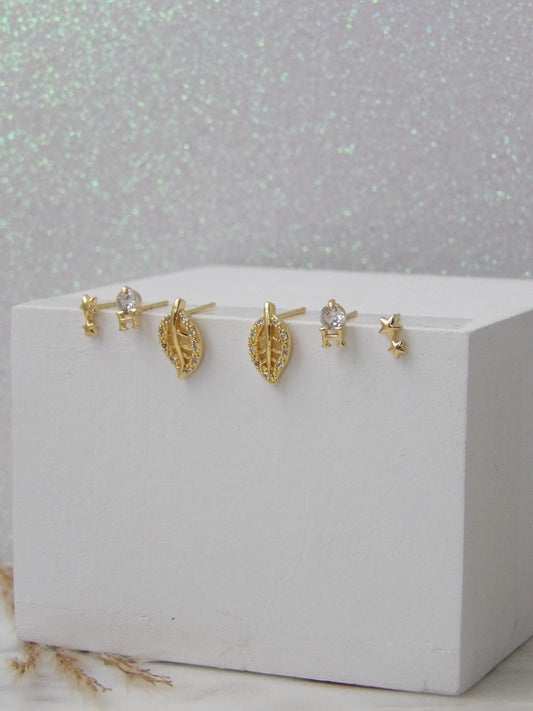 STELLARIS EARRINGS GOLD SET