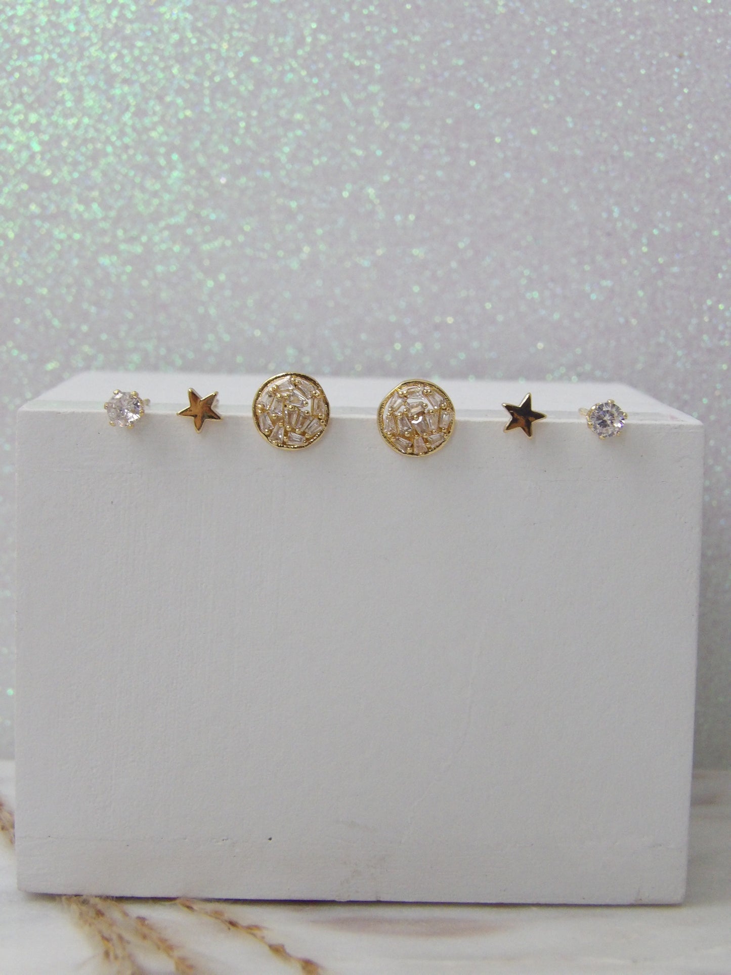 LUNÉA EARRINGS GOLD SET