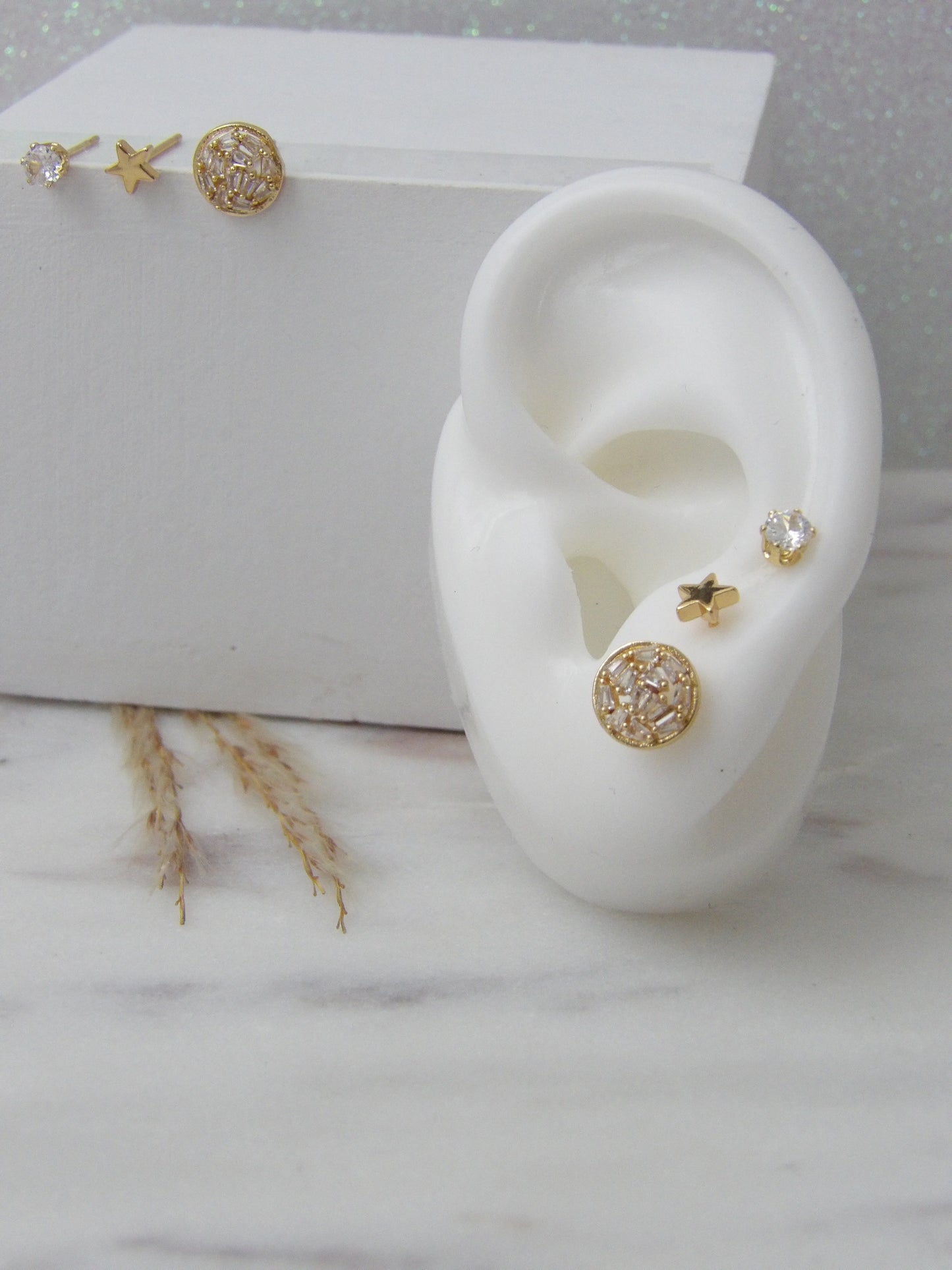 LUNÉA EARRINGS GOLD SET