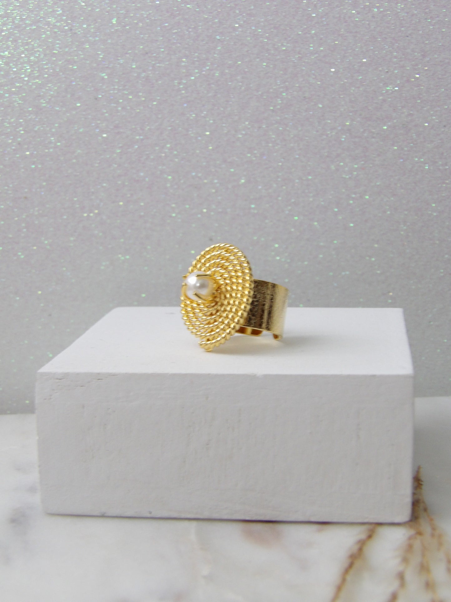 SOL DE NACAR RING BRONCE