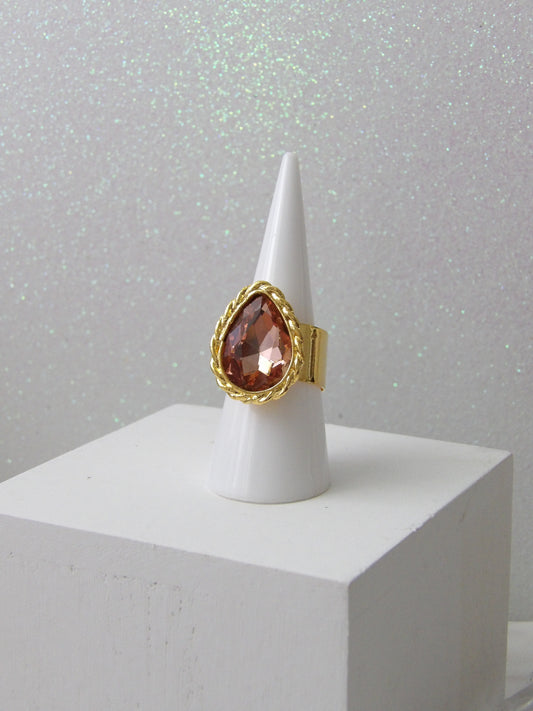 AURA CORAL RING BRONCE
