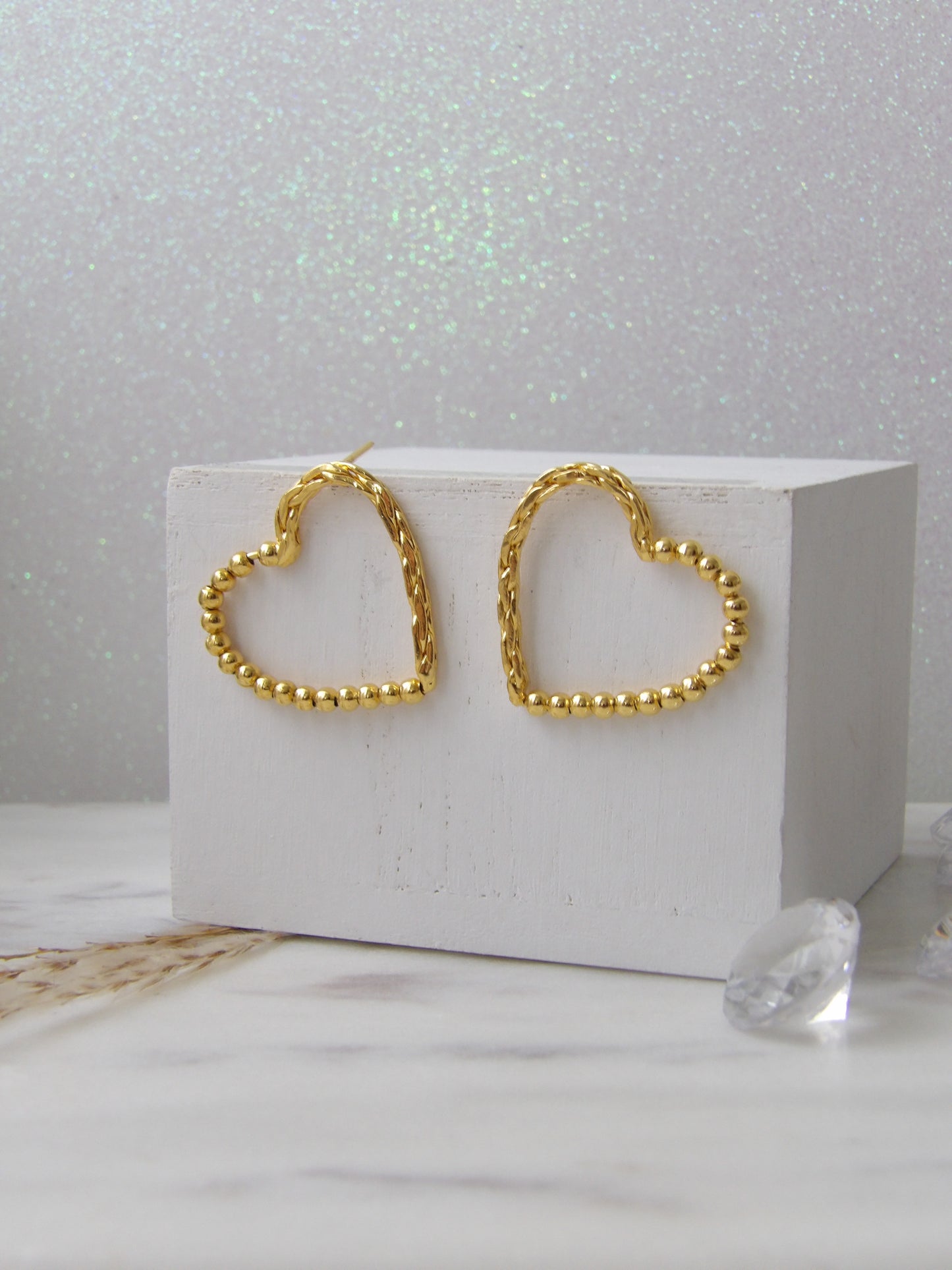 BEADS OF LOVE HOOPS BRONZE