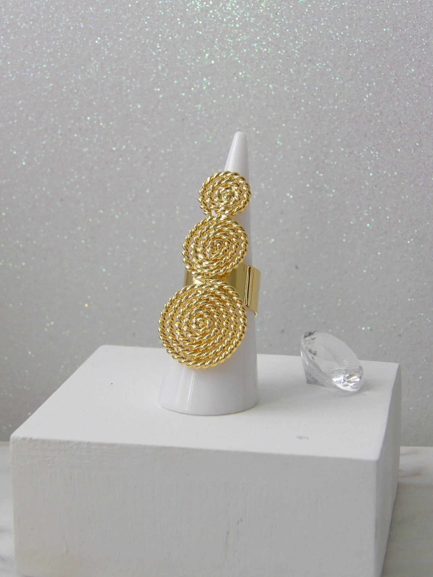 AURUM HALO BRONZE GOLD RING