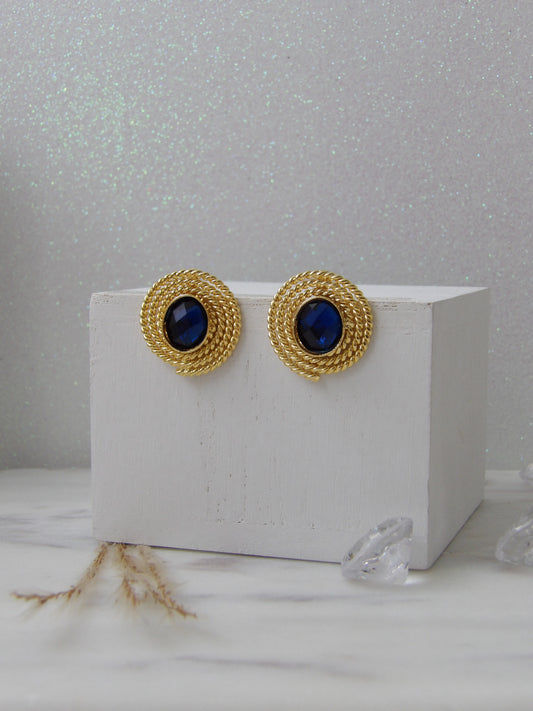 MIDNIGHT HALO STUDS BRONZE