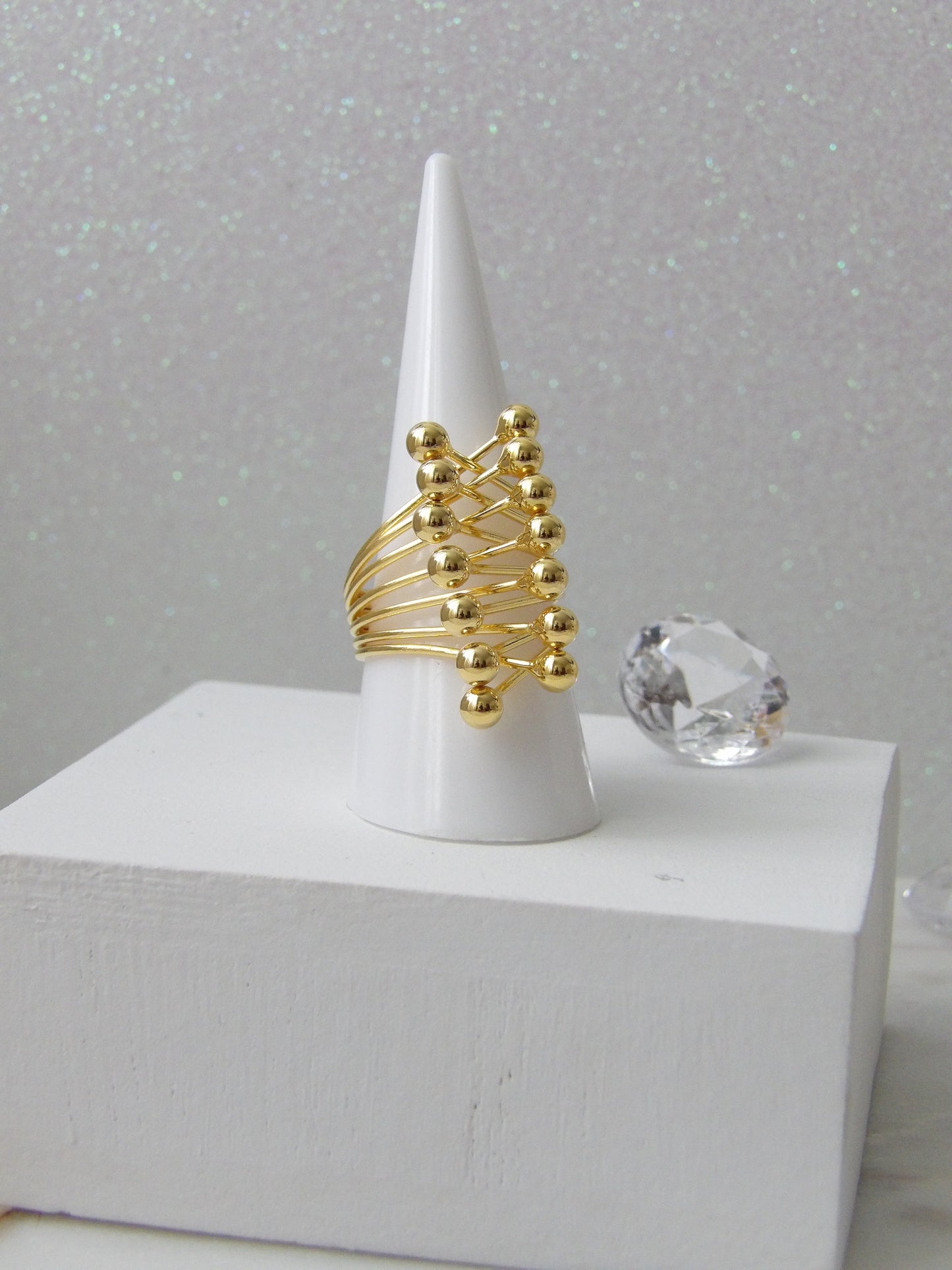 LINE BOLD RING BRONZE