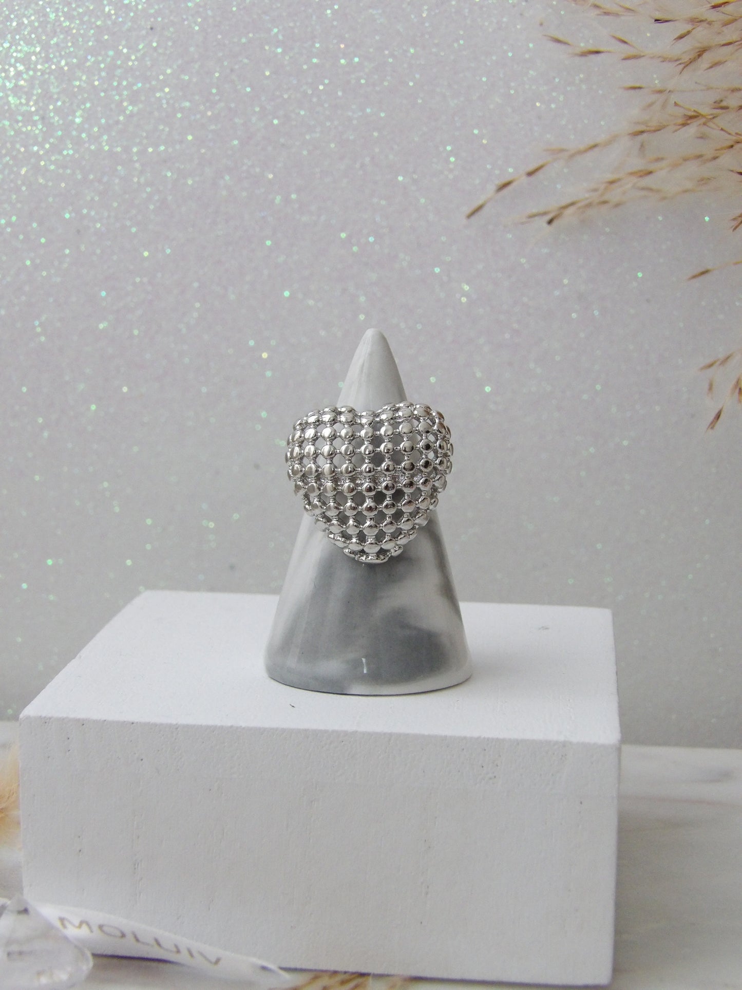 GLOWIN SILVER RING