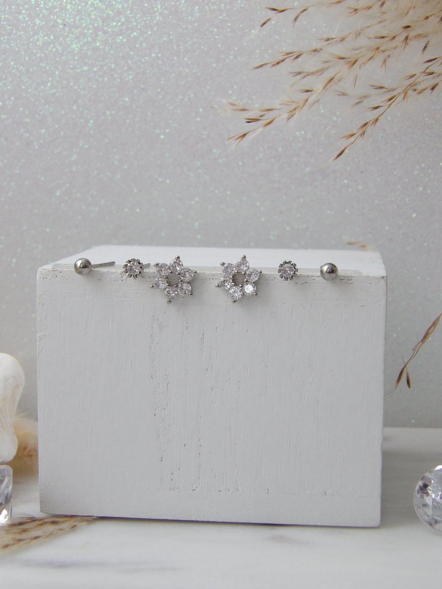 LIORA BLOOM SET SILVER