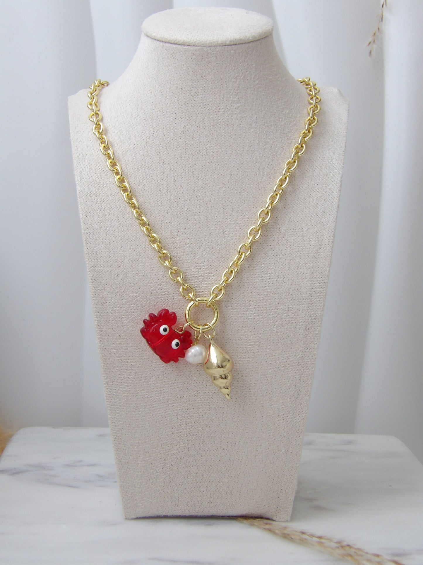 CRABBY CHARM CHAIN GOLD