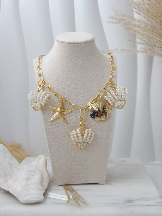 ISLA CHARM NECKLACE BRONZE