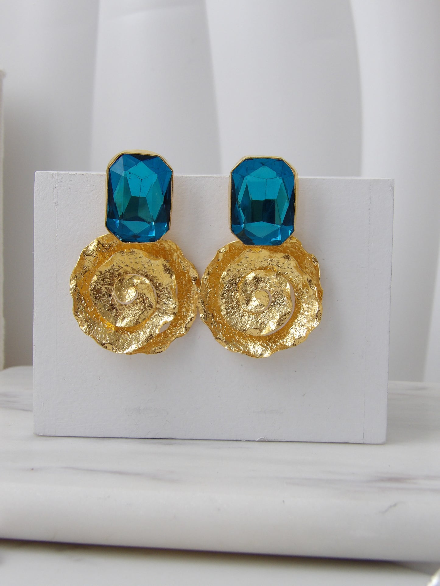 AURA MARINE EARRINGS BRONZE