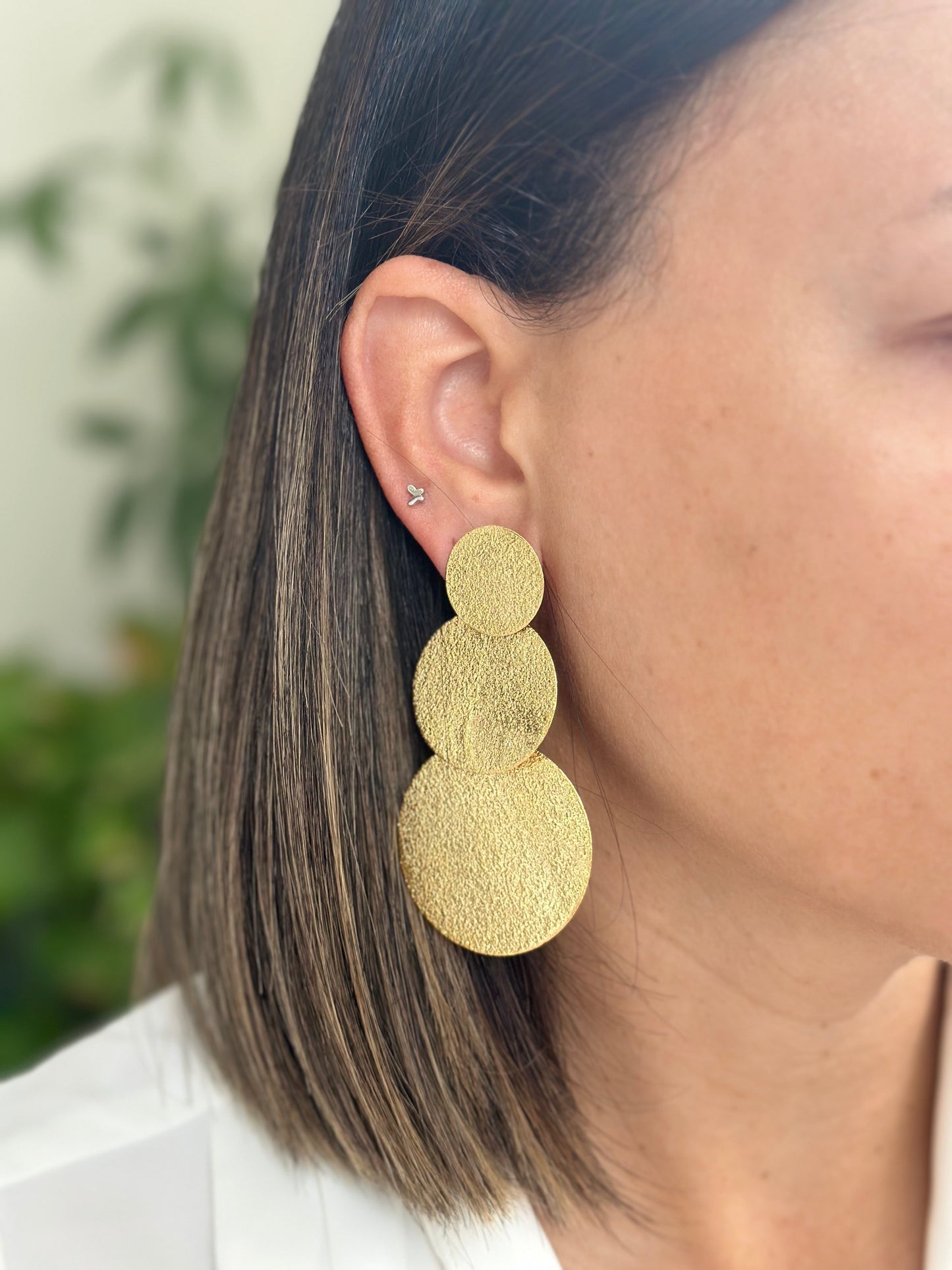 VERSA CIRCLES BRONZE EARRINGS MULTI USE