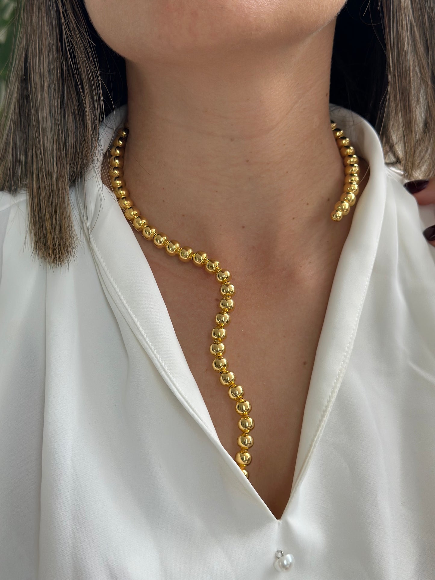 BALINE SNAKE CHOKER BRONZE