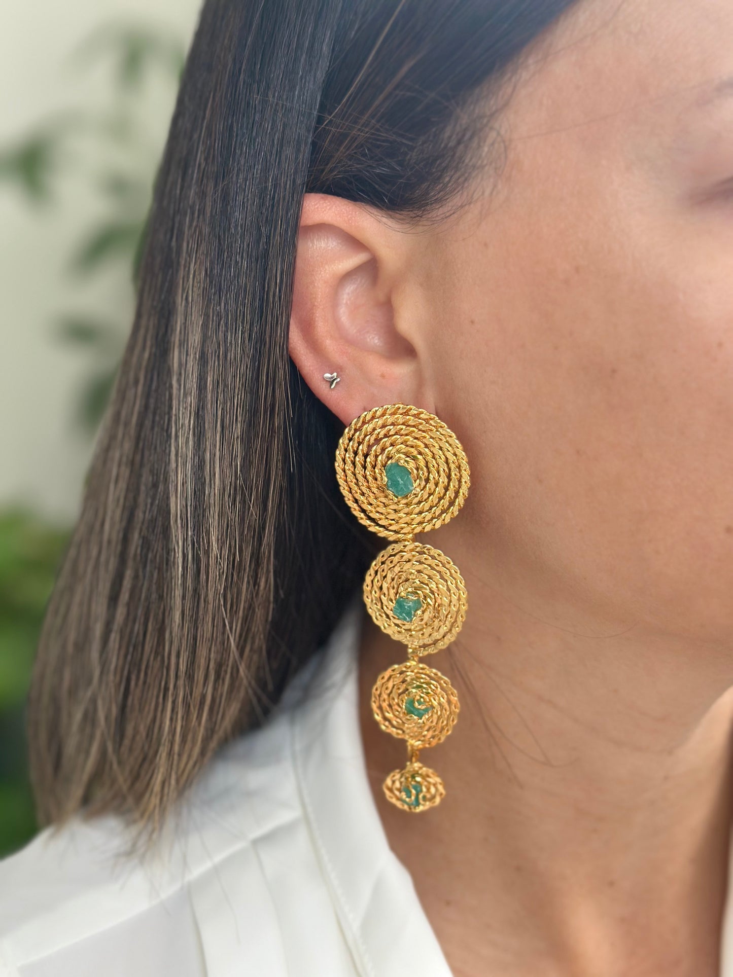 MODULUX VERDE BRONZE EARRINGS MULTI USE