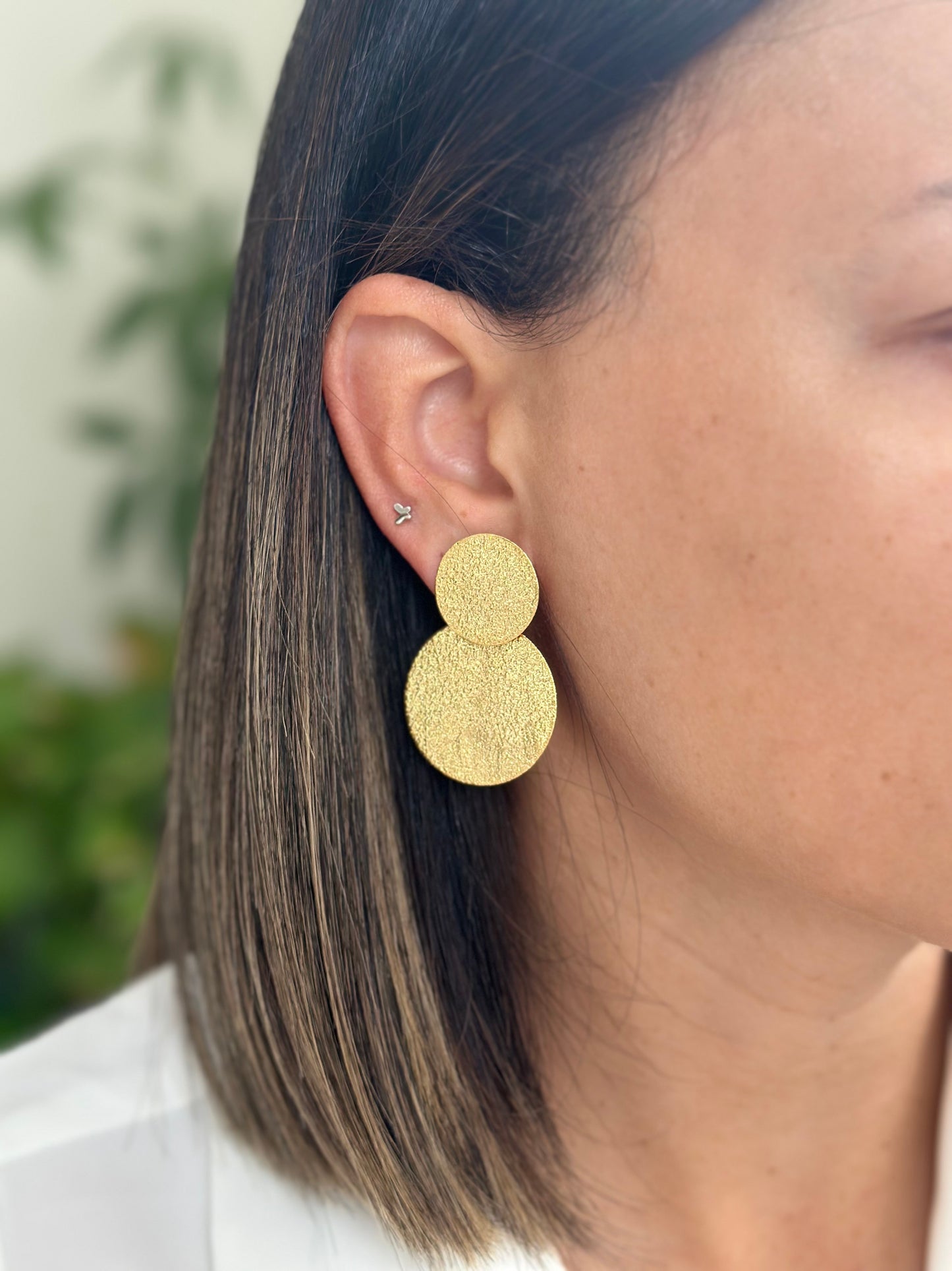 VERSA CIRCLES BRONZE EARRINGS MULTI USE