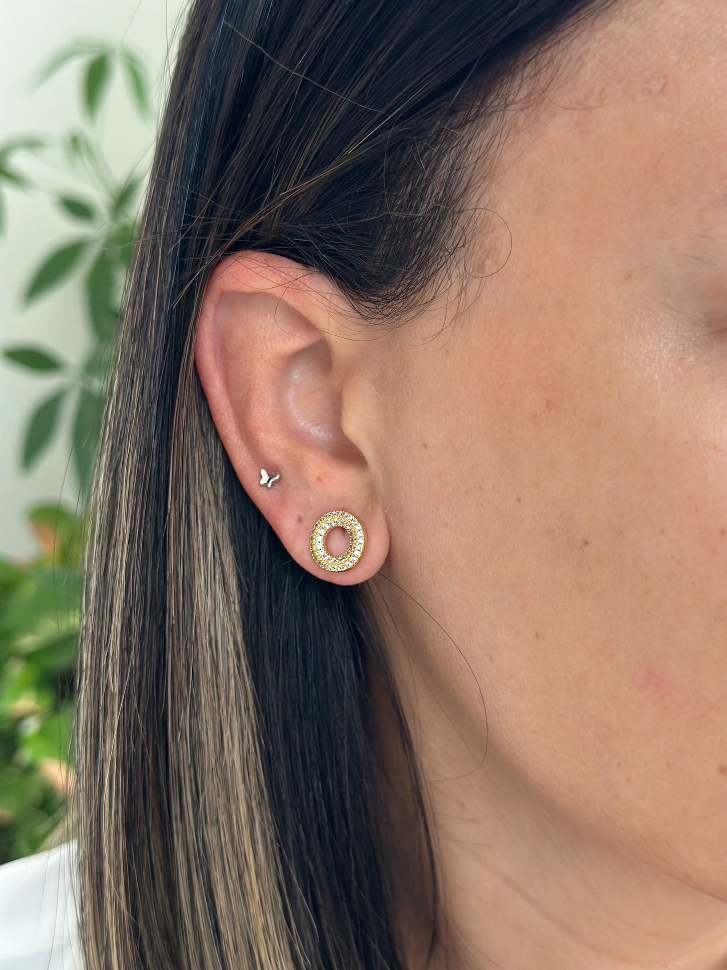 IVORY LOOP EARRINGS MULTI USE