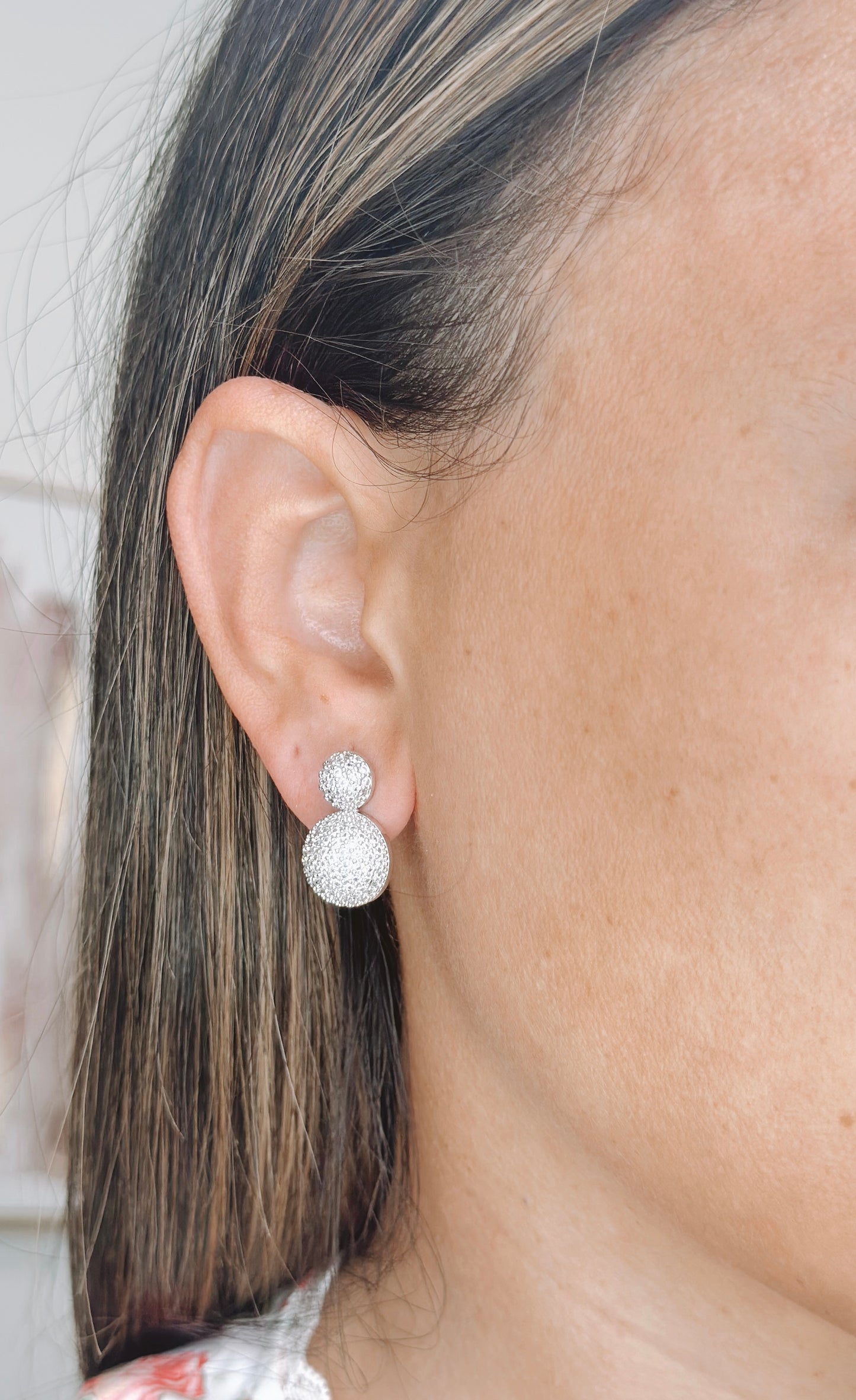 ETERNITY ZIRCON SILVER EARRINGS