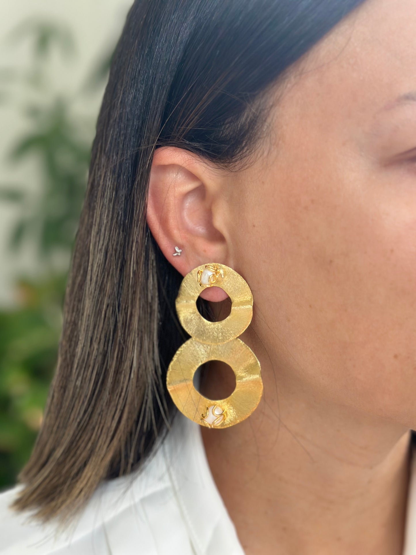 GOLDEN MUSE BRONZE EARRINGS MULTI USE