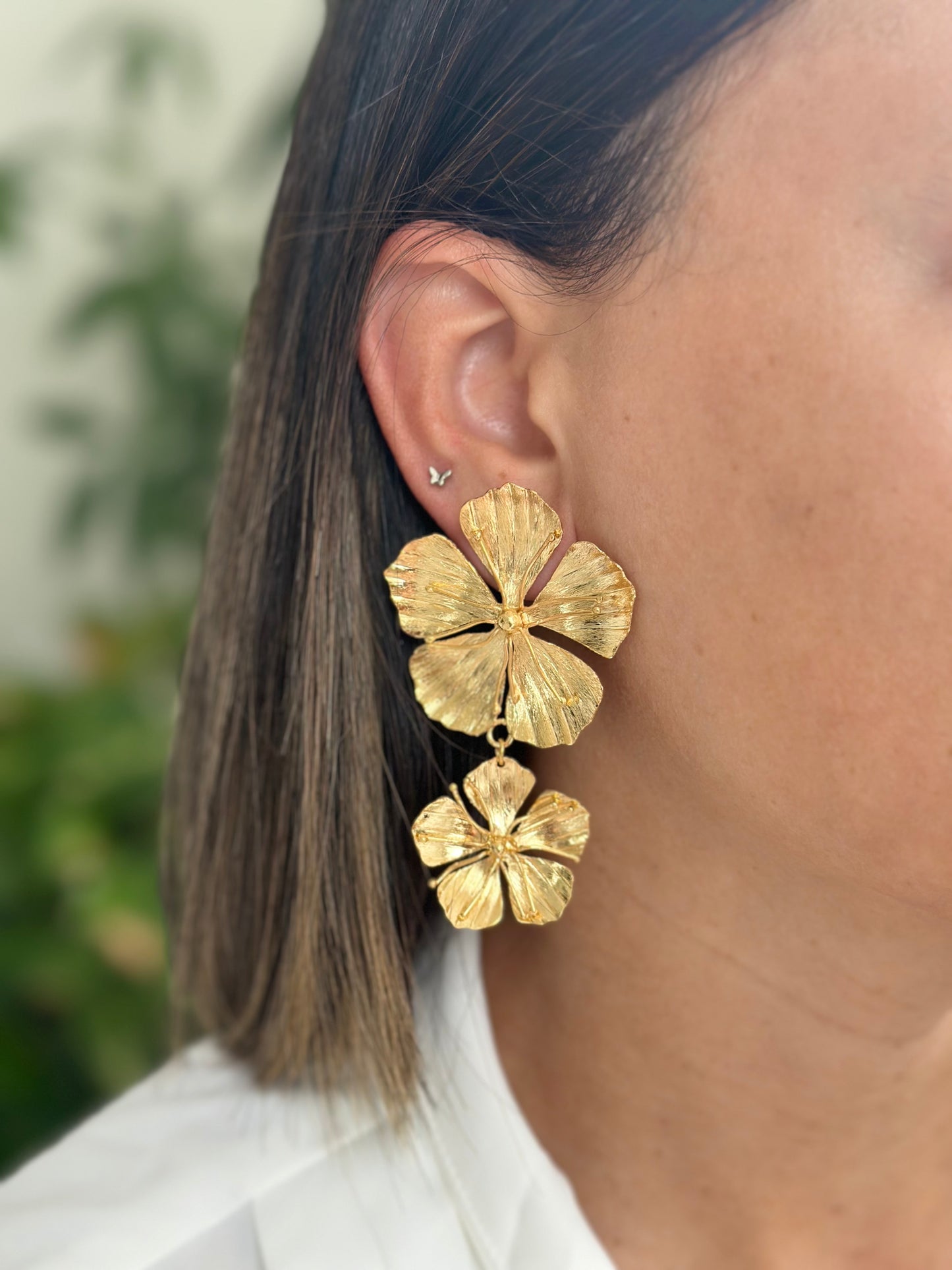 GOLDEN BREEZE BRONZE EARRINGS