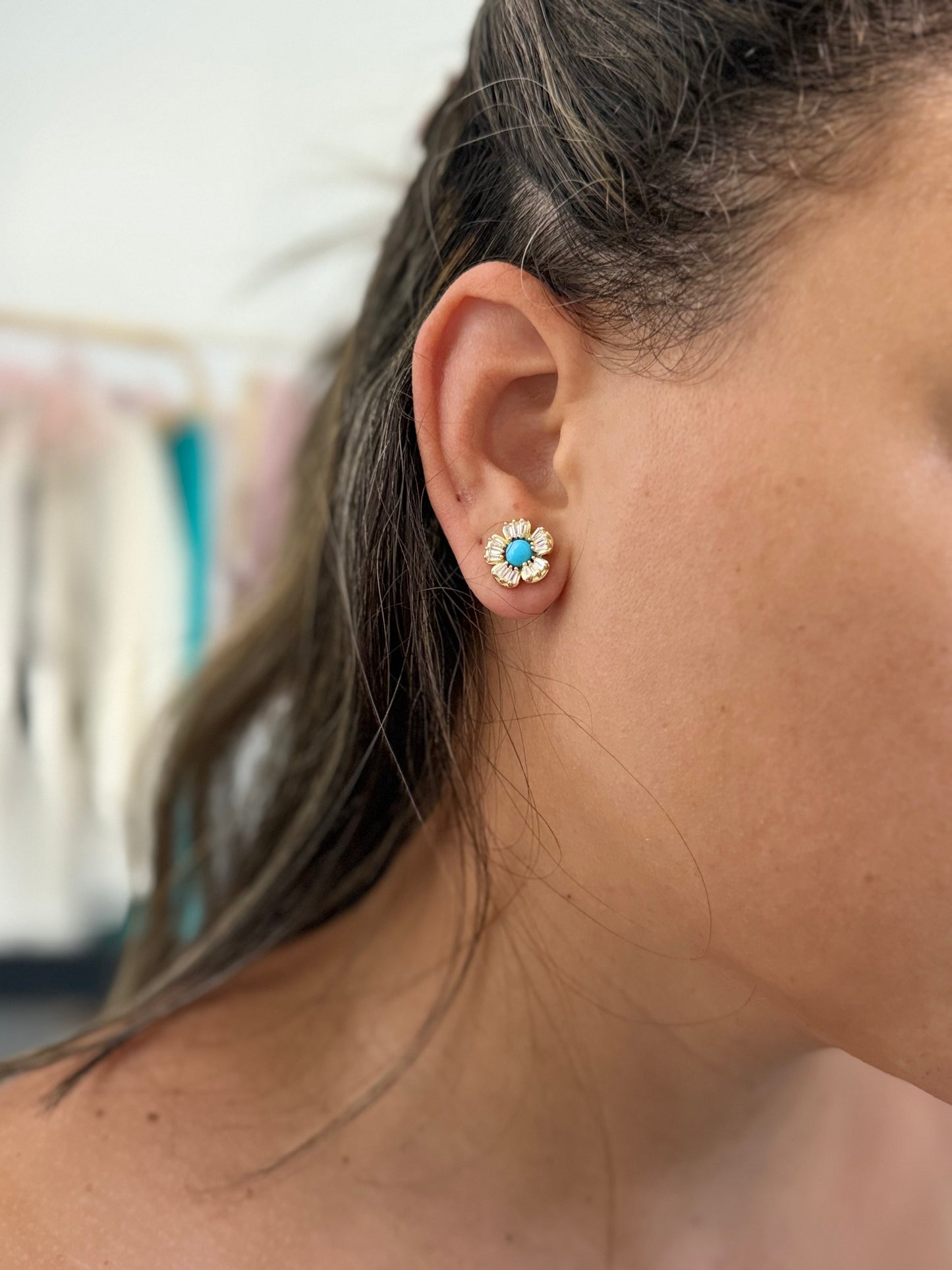 FLORÉA GOLD EARRINGS