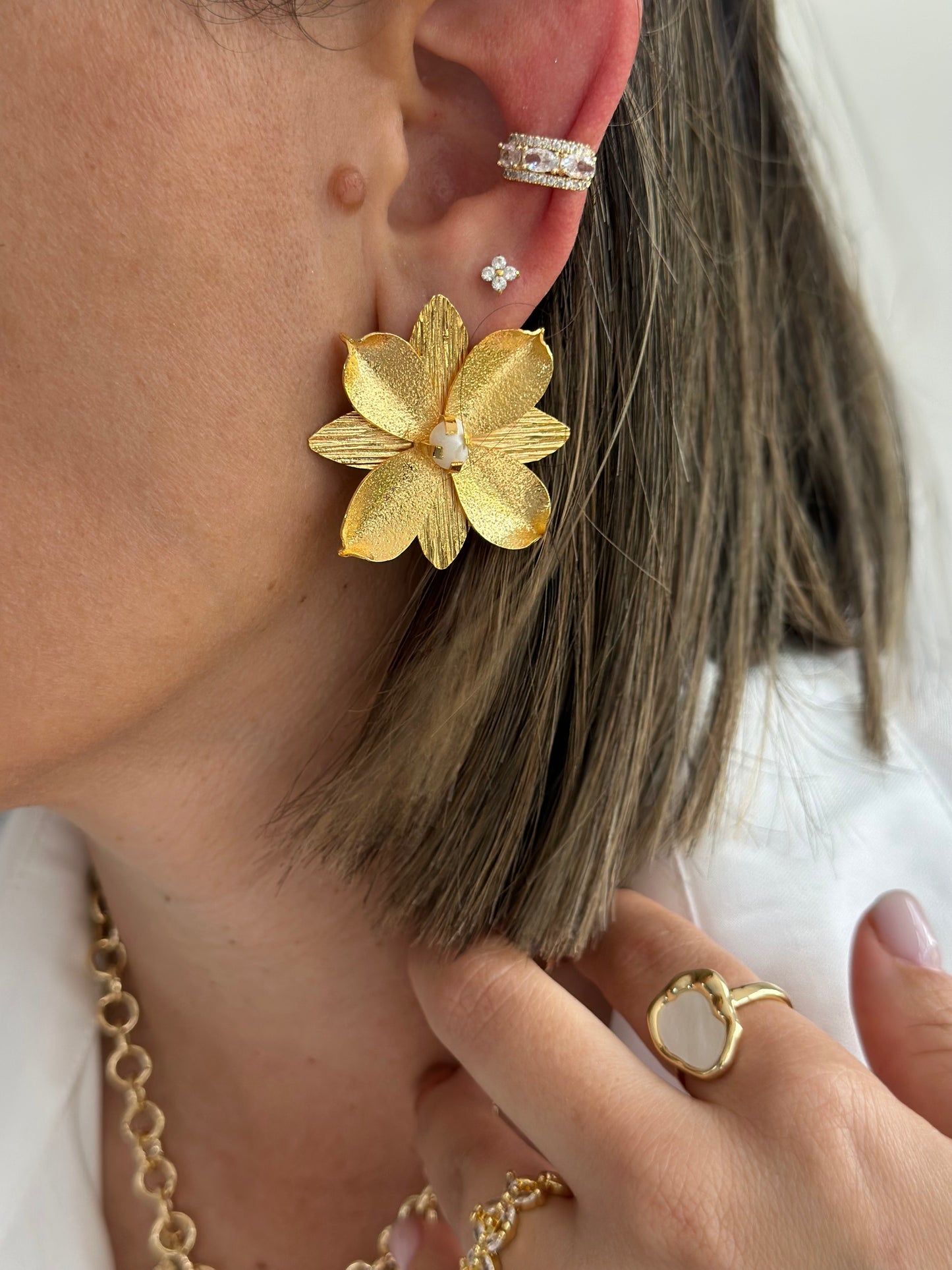 ETERNAL GOLD EARRINGS BRONZE