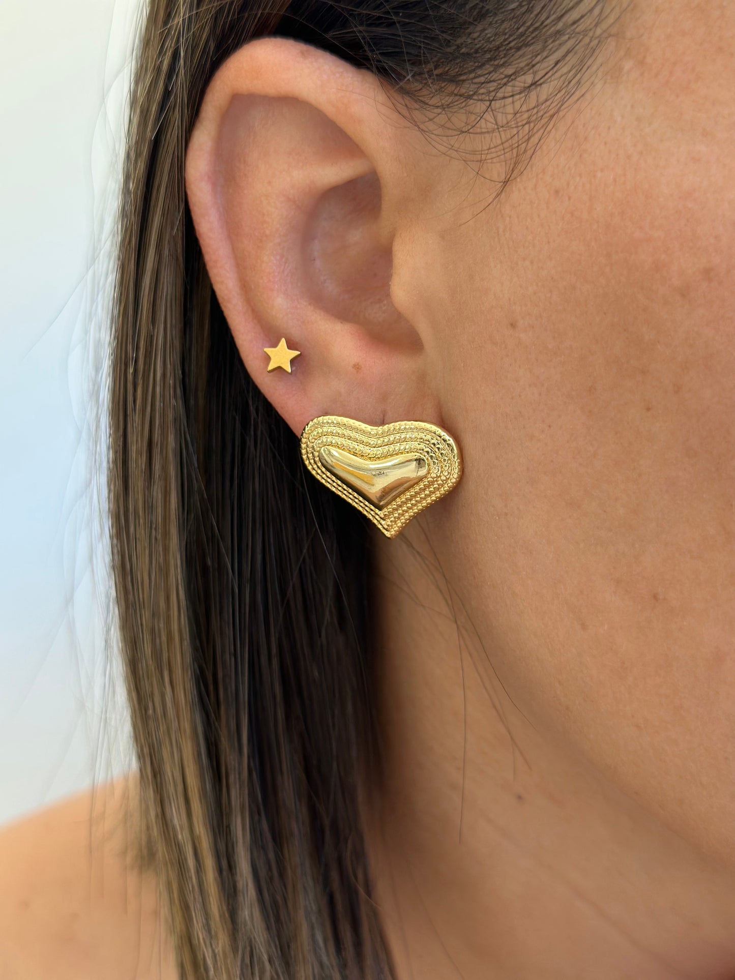 HEART GOLD EARRINGS