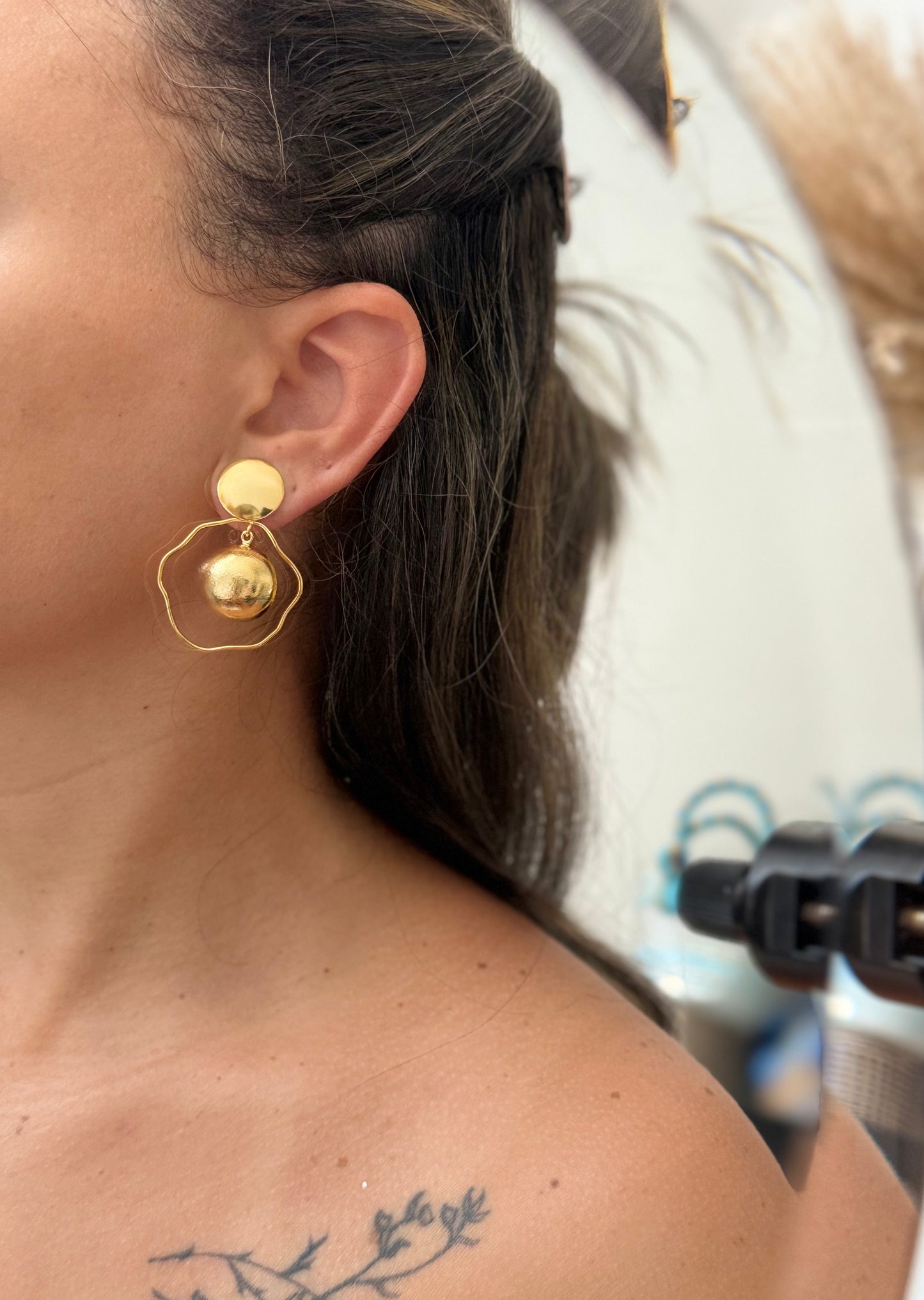 SOLENNE EARRINGS BRONZE