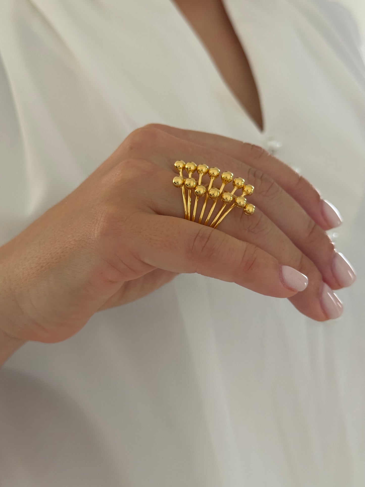 LINE BOLD RING BRONZE