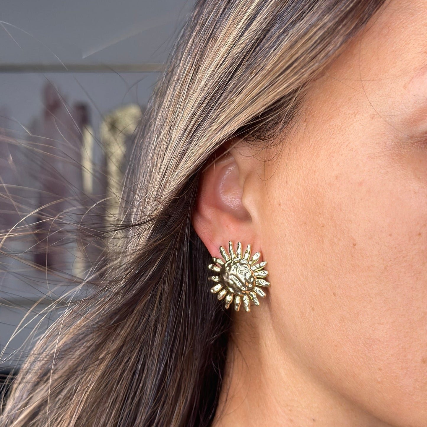 SUNSET EARRINGS GOLD