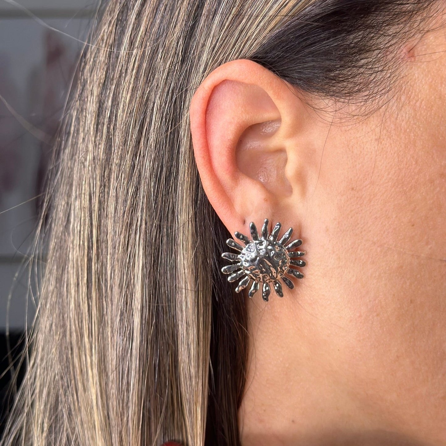 SUNSET EARRINGS SILVER