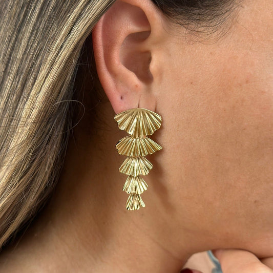 MINERVA GOLD EARRING