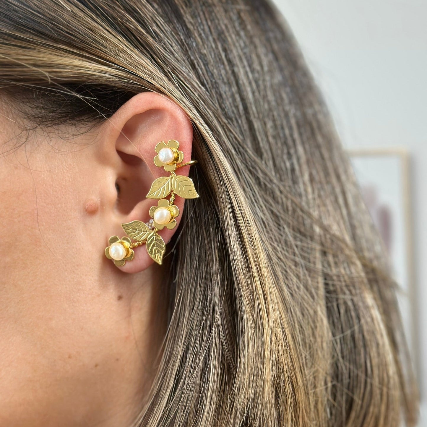 LAIA EARRING SET EAR CUFF GOLD