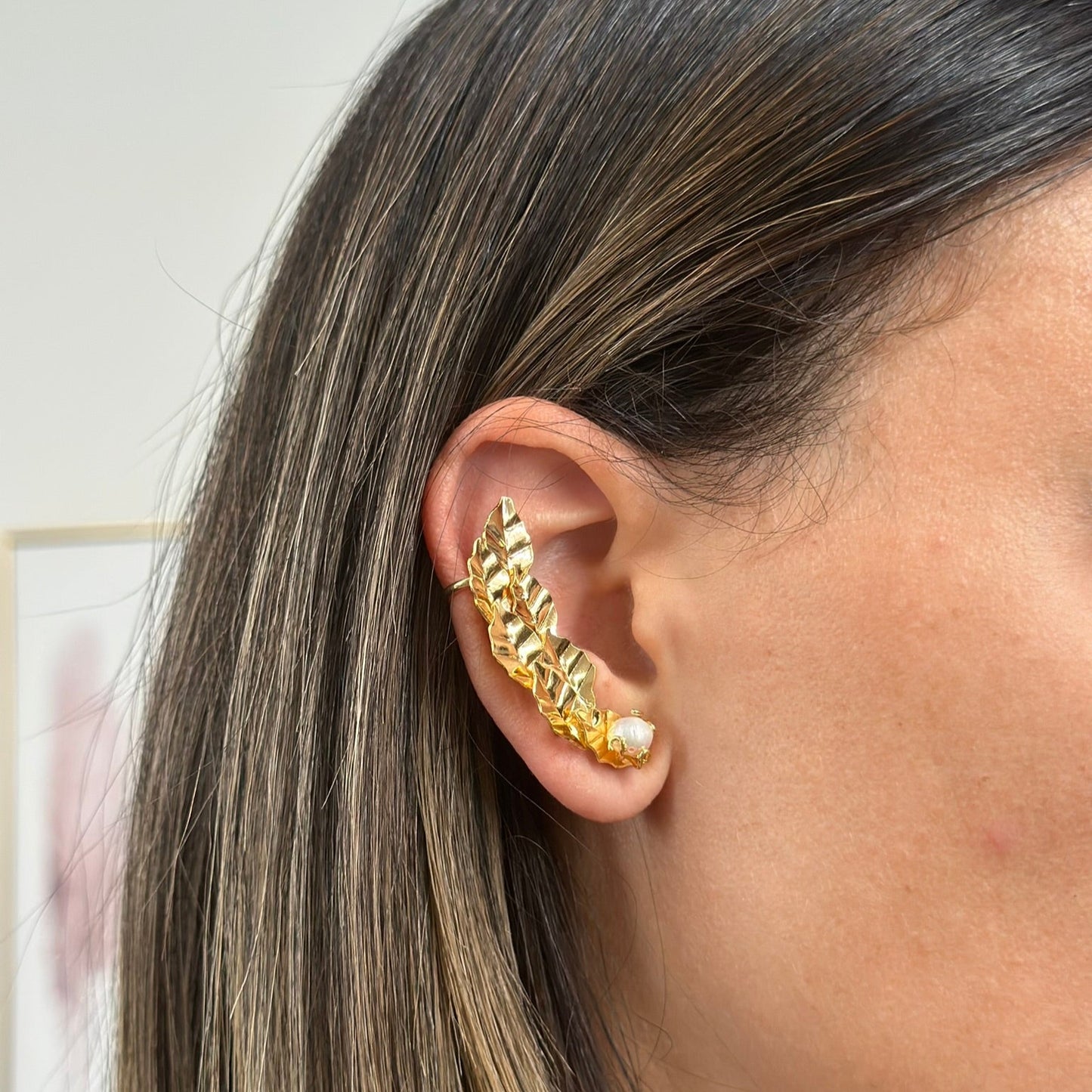 FIONA EARRING SET EAR CUFF GOLD